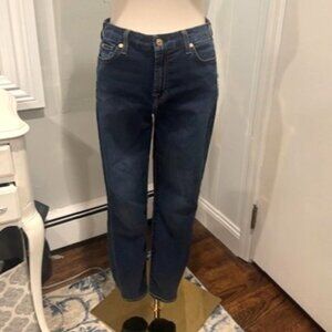 7 For All Mankind |High Waist Ankle Gwenevere Skinny Jeans | Dark Wash | Size 30